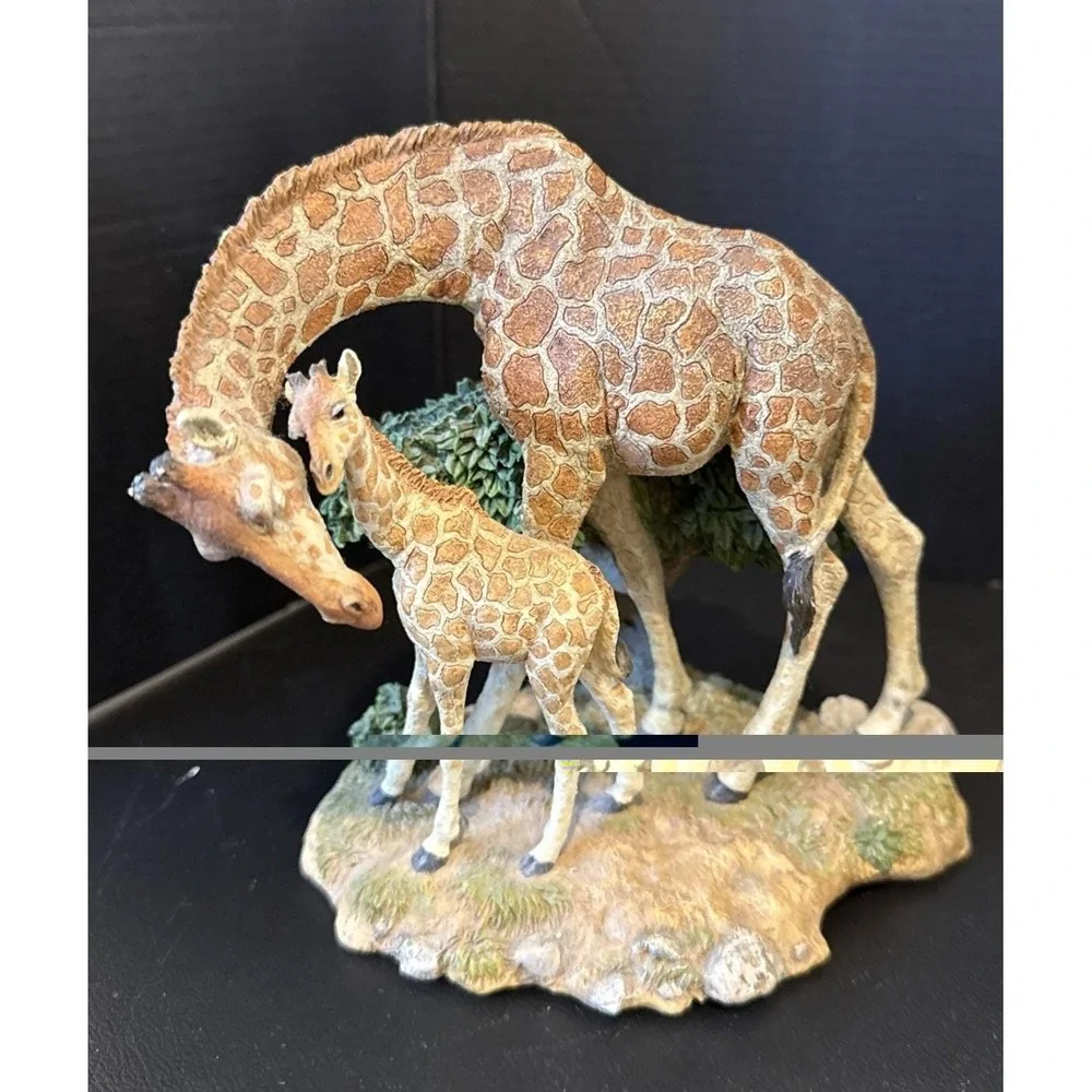 Giraffe‎ Giraffes Mom Baby Home Decor Vintage Collection Lot Of 2 Clock READ